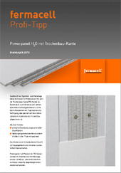 fermacell Powerpanel H2O mit Trockenbaukante